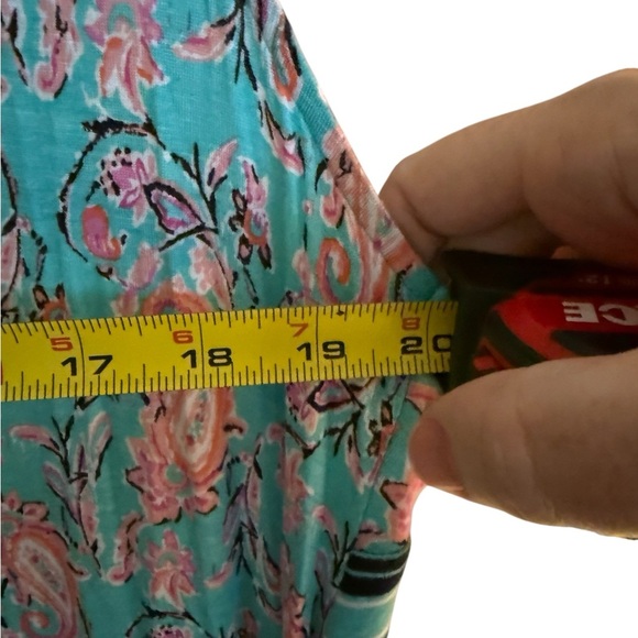 Ellen Tracy Sleeveless Paisley Dress | Size Large | Keyhole Back - Picture 9 of 11